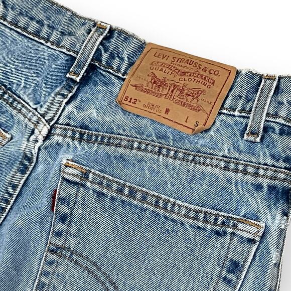 Vintage Levis Jeans Womens 11 Short Med Wash 512 Slim Fit Tapered 90s 28x28 - Picture 9 of 13